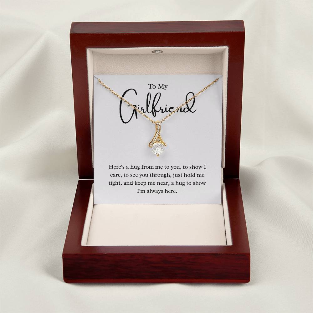 To My Girlfriend – "A Hug from My Heart" Alluring Beauty Necklace