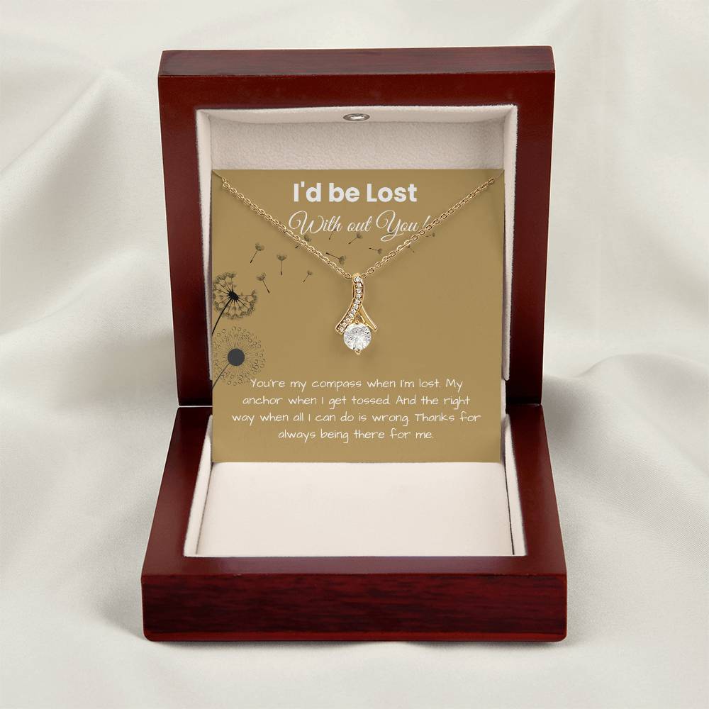 To My Girlfriend - ''My Compass, My Anchor'' Alluring Beauty Necklace