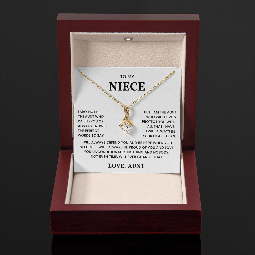 To My Niece - "I Will Always Be Your Biggest Fan" Alluring Beauty Necklace