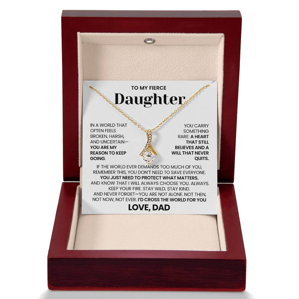 To My Daughter - "Keep Your Fire" Alluring Beauty Necklace