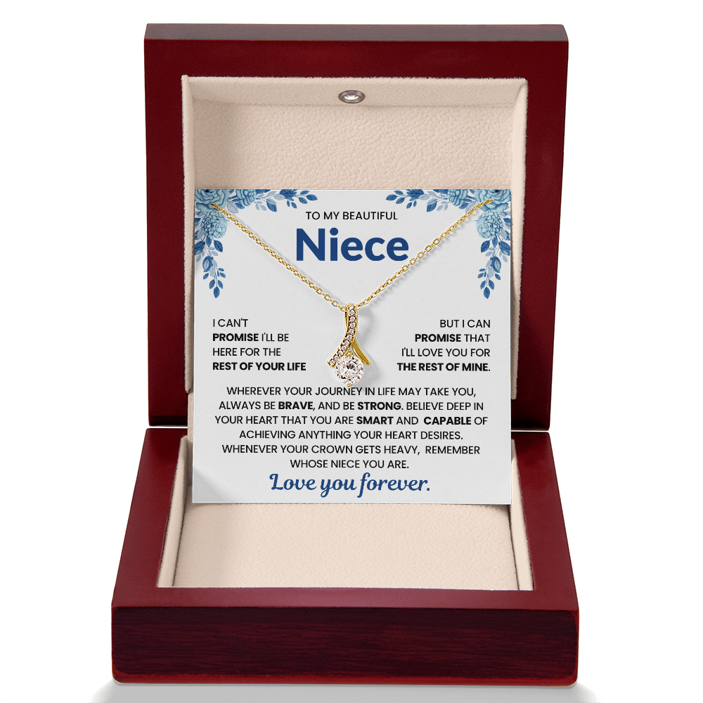 To My Niece Sentimental Gift Necklace