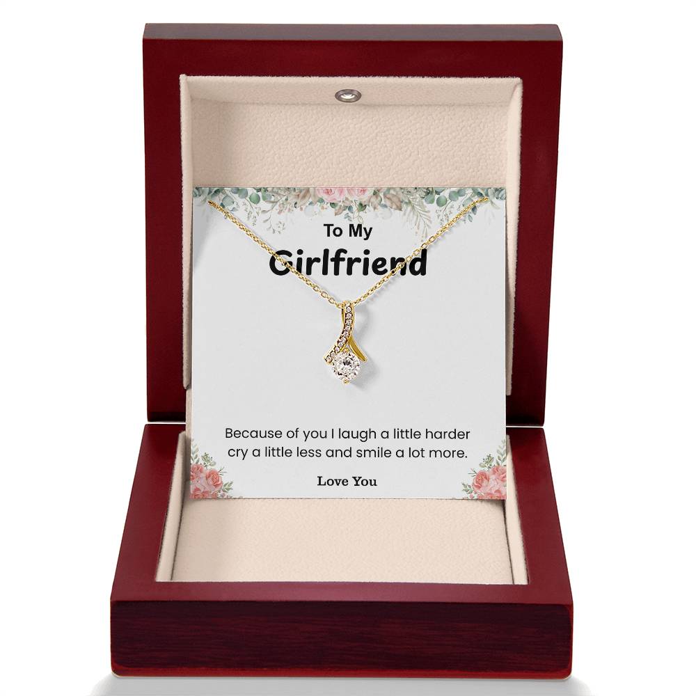 To My Girlfriend – ''You Make My World Brighter'' Alluring Beauty Necklace