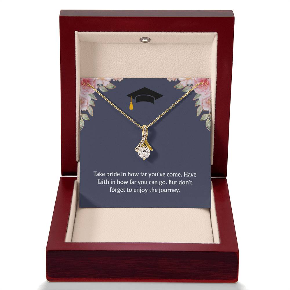 Graduation Gift: "Enjoy the Journey" Alluring Beauty Necklace
