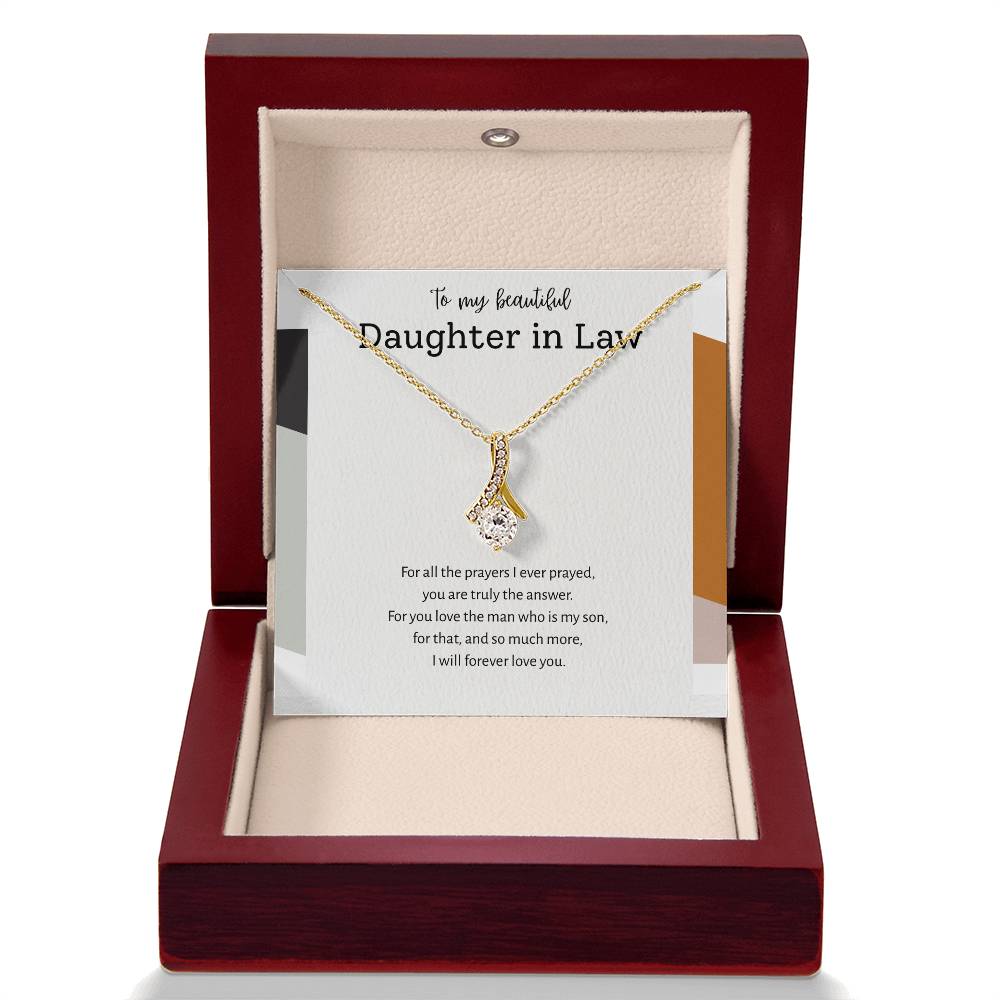 To My Daughter-in-Law – “Answered Prayers” Alluring Beauty Necklace