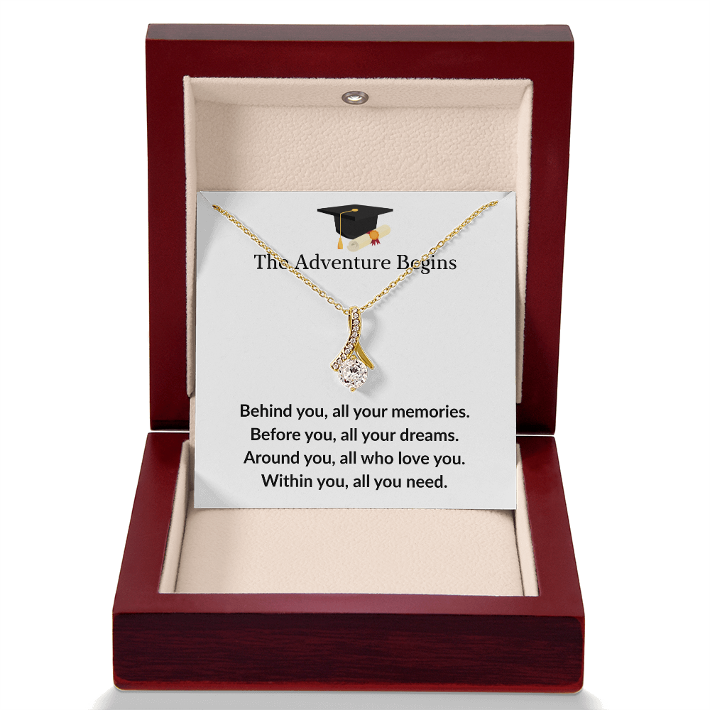 The Adventure Begins - ''Inspire Dreams & New Beginnings'' Alluring Beauty Necklace