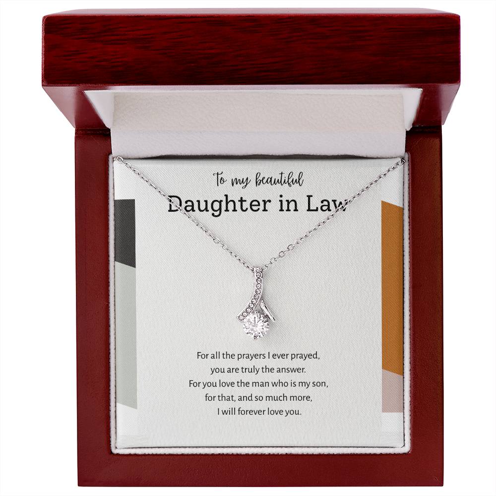 To My Daughter-in-Law – “Answered Prayers” Alluring Beauty Necklace