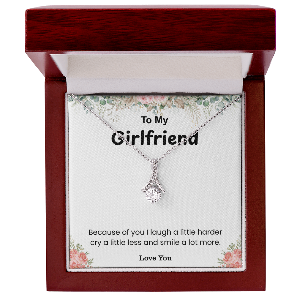To My Girlfriend – ''You Make My World Brighter'' Alluring Beauty Necklace