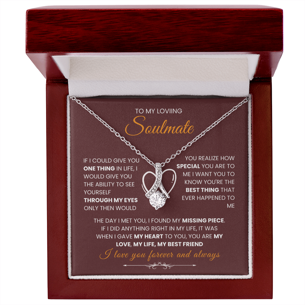 To My Soulmate - "Missing Piece" Alluring Beauty Necklace