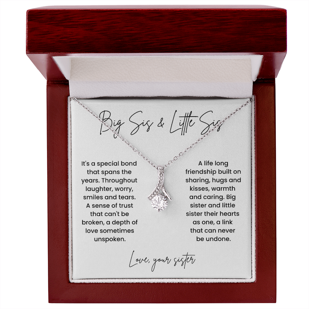 To My Sister - "Life Long Friendship" Alluring Beauty Necklace