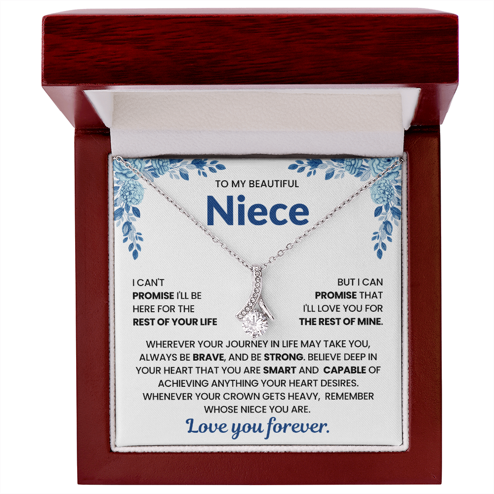 To My Niece Sentimental Gift Necklace