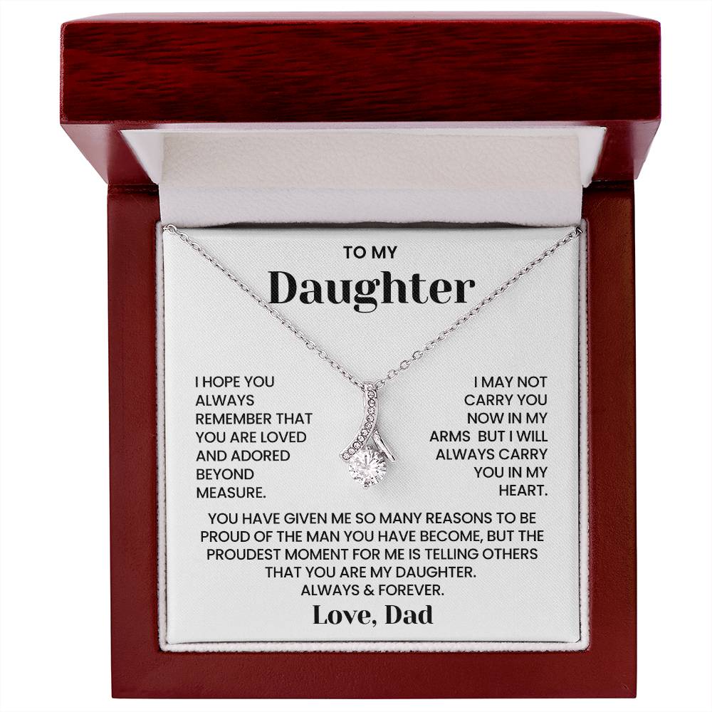 To My Daughter – “Always in My Heart” Alluring Beauty Necklace