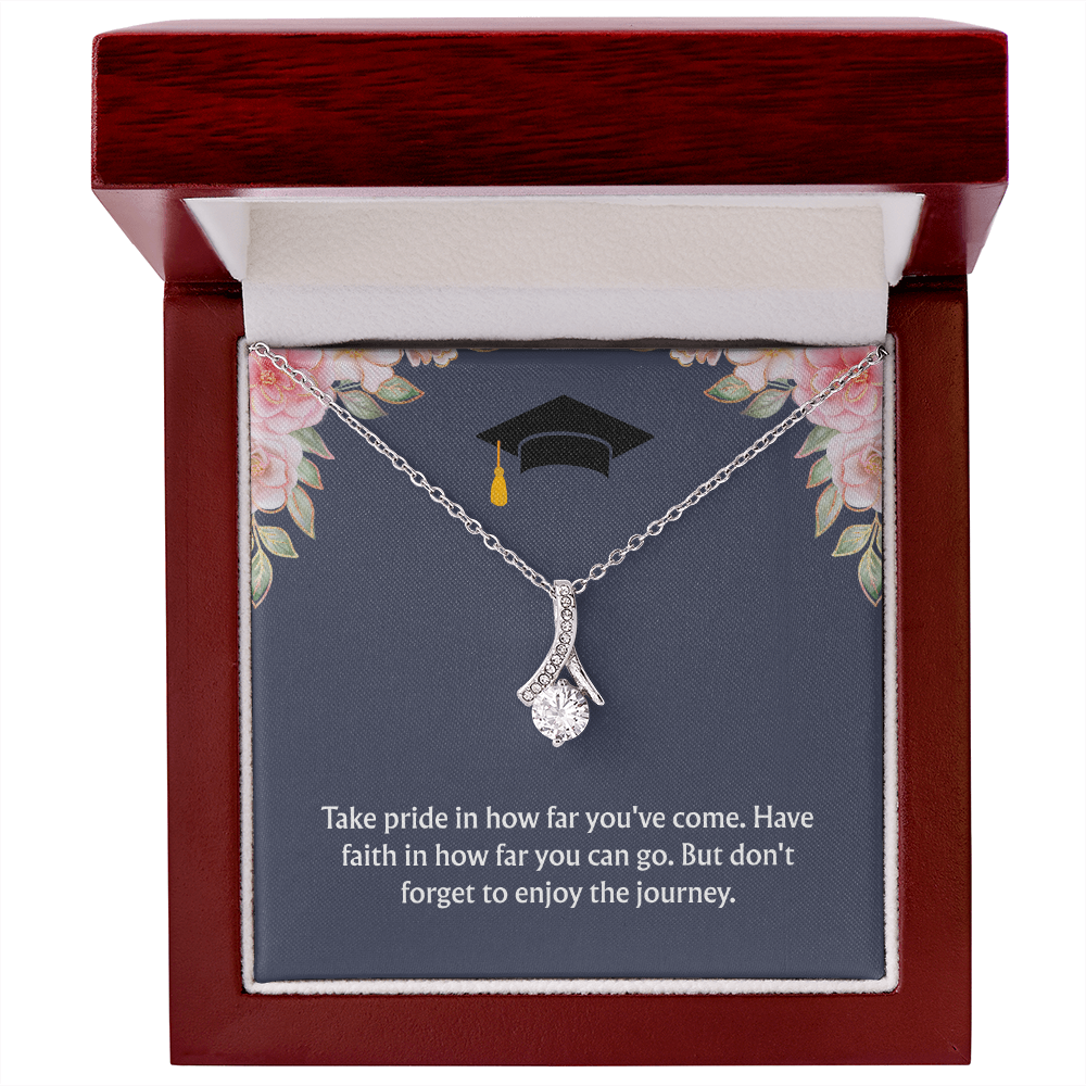 Graduation Gift: "Enjoy the Journey" Alluring Beauty Necklace