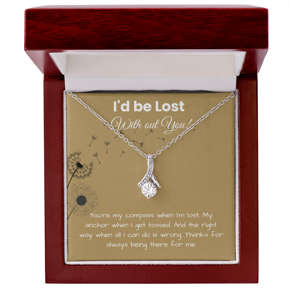 To My Girlfriend - ''My Compass, My Anchor'' Alluring Beauty Necklace