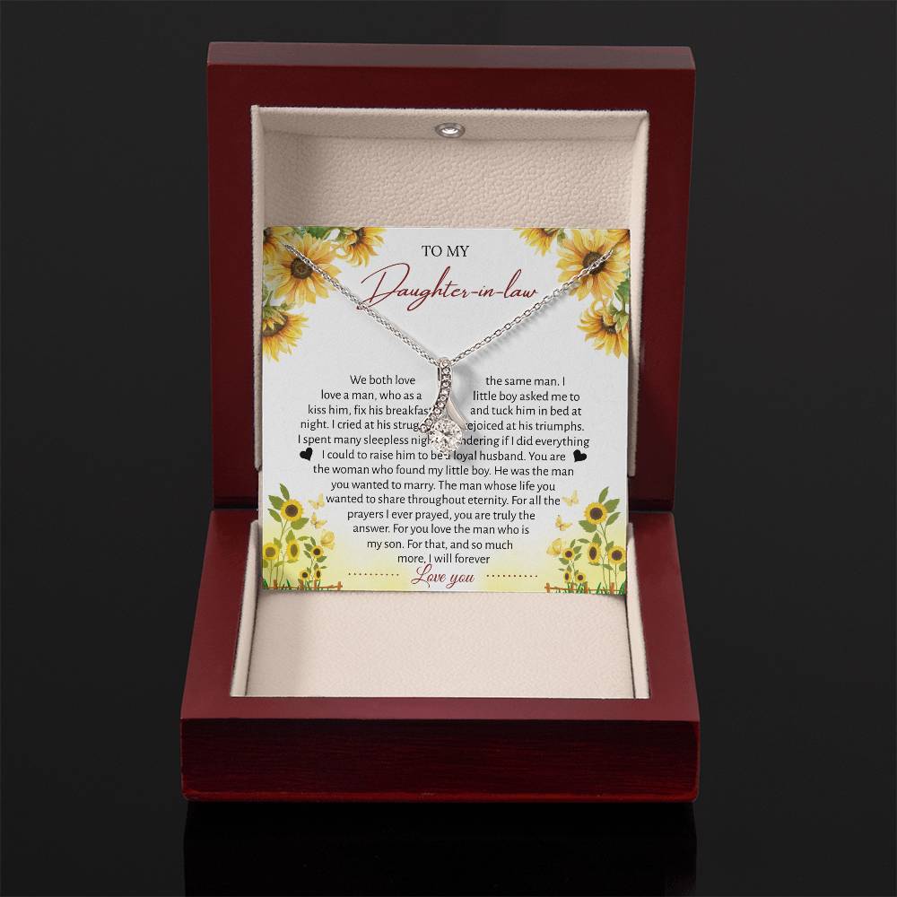 To My Daughter-in-law – “The One Who Loves My Son” Alluring Beauty Necklace