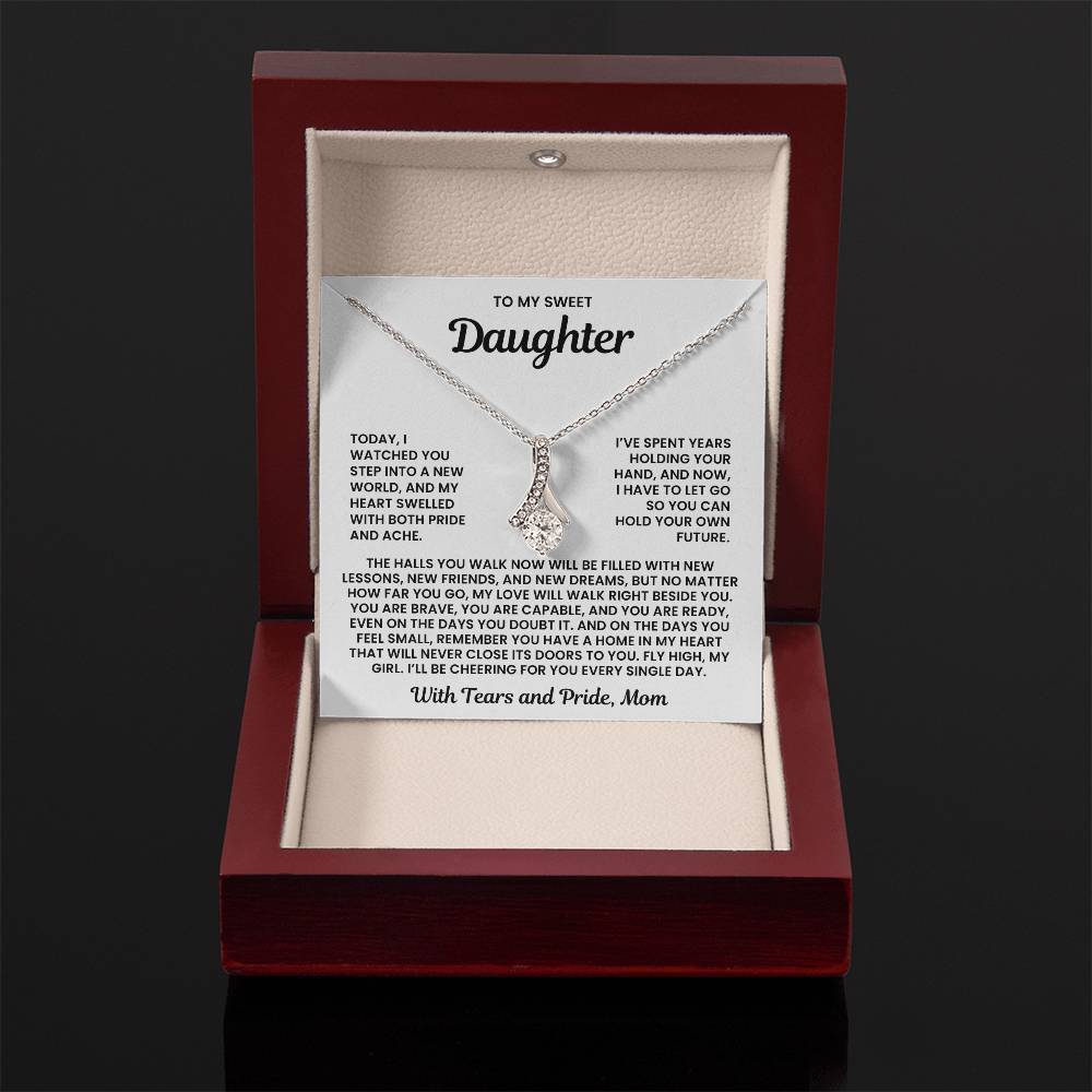 To My Sweet Daughter – “With Tears and Pride” Alluring Beauty Necklace