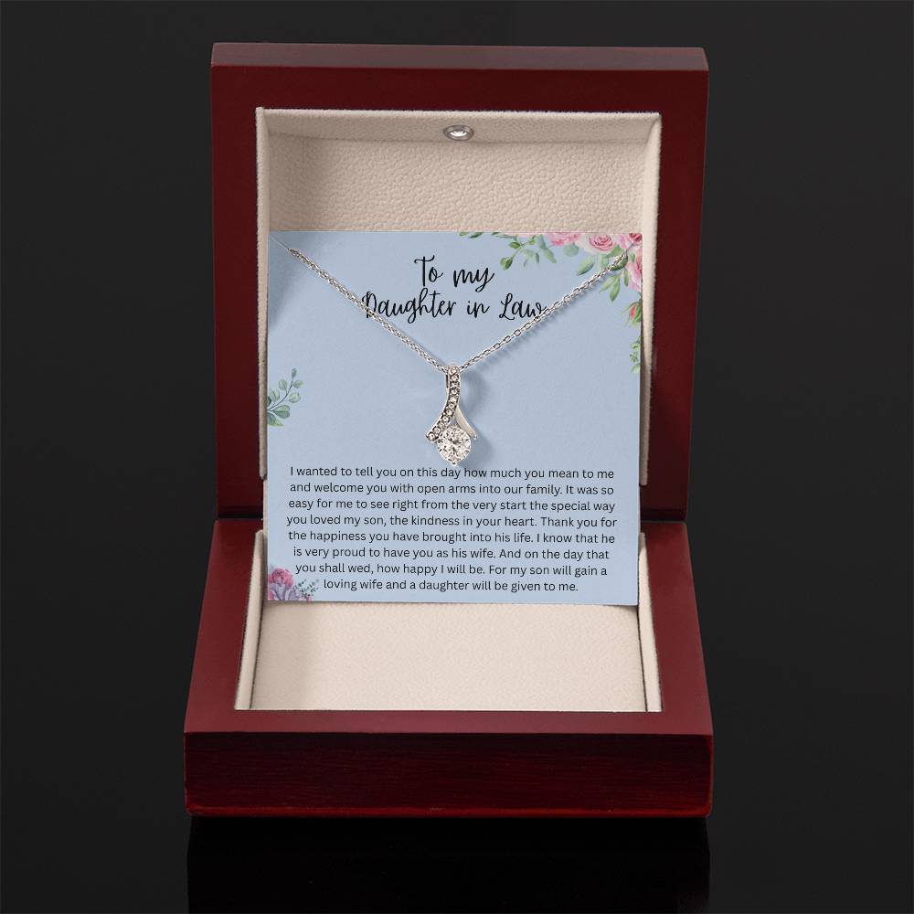 To My Daughter-in-Law – “A Daughter Given to Me” Alluring Beauty Necklace