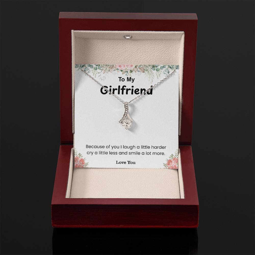 To My Girlfriend – ''You Make My World Brighter'' Alluring Beauty Necklace