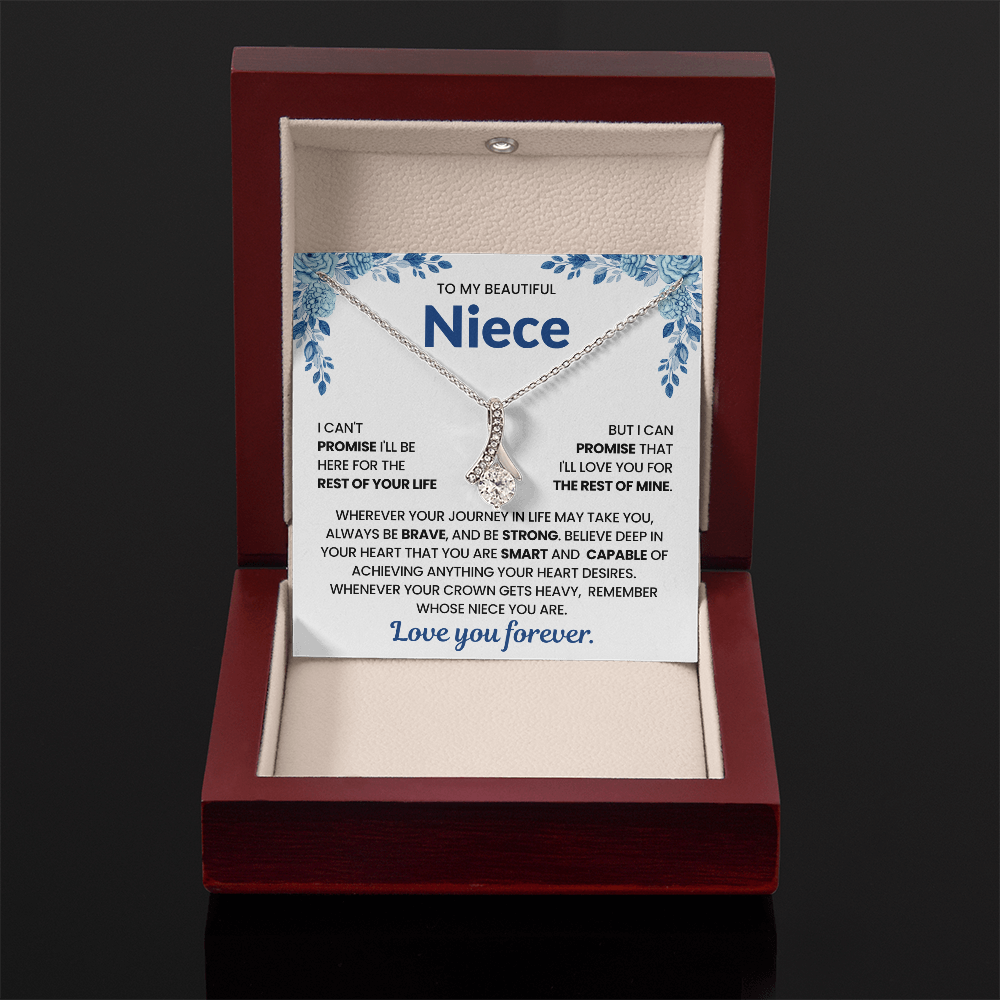 To My Niece Sentimental Gift Necklace