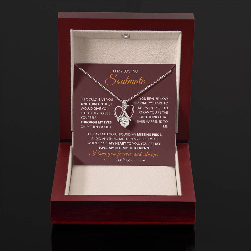 To My Soulmate - "Missing Piece" Alluring Beauty Necklace