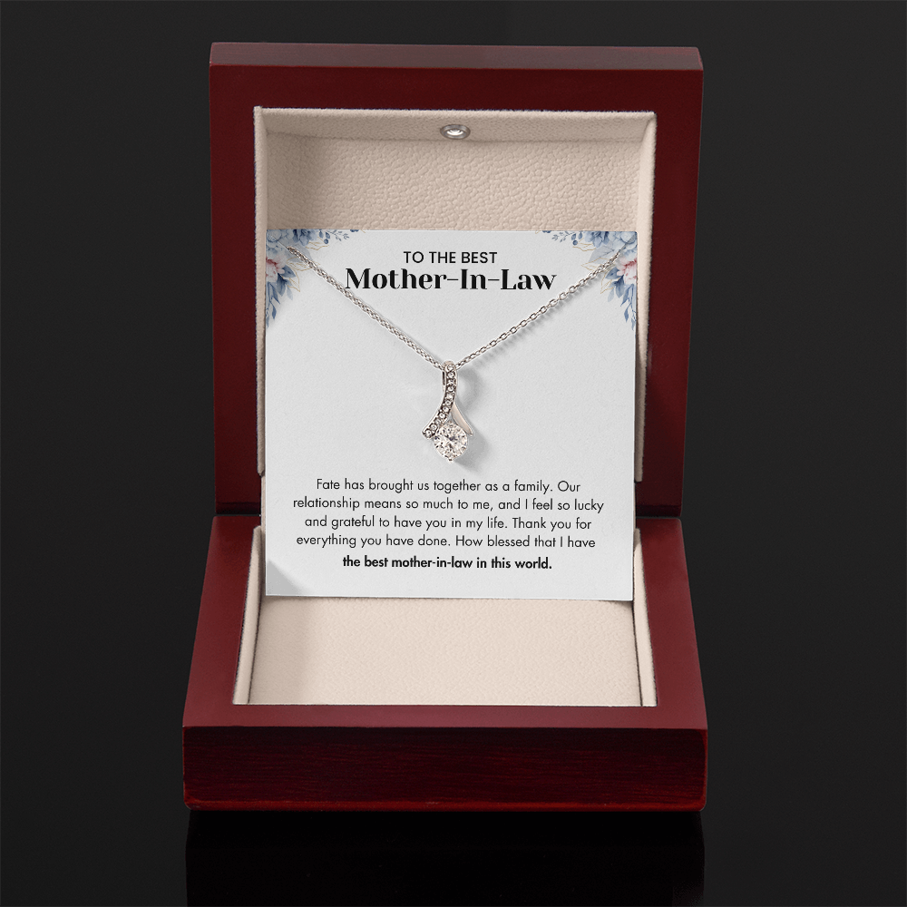 To The Best Mother-in-law – "Our Relationship Means So Much To Me" Sentimental Jewelry Gift of Love