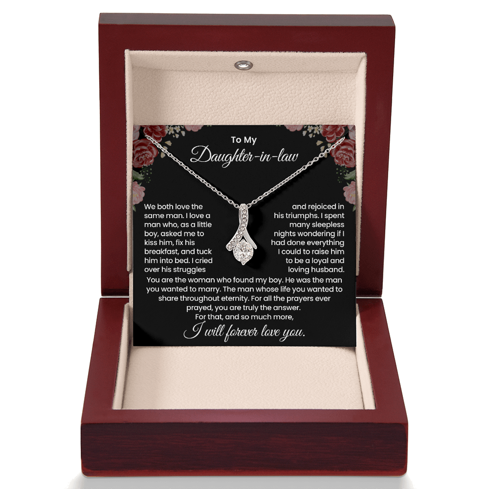 To My Daughter-in-law "Truly the Answer" Alluring Beauty Necklace