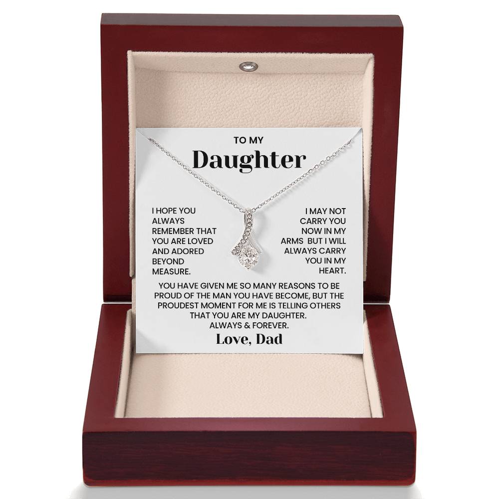 To My Daughter – “Always in My Heart” Alluring Beauty Necklace