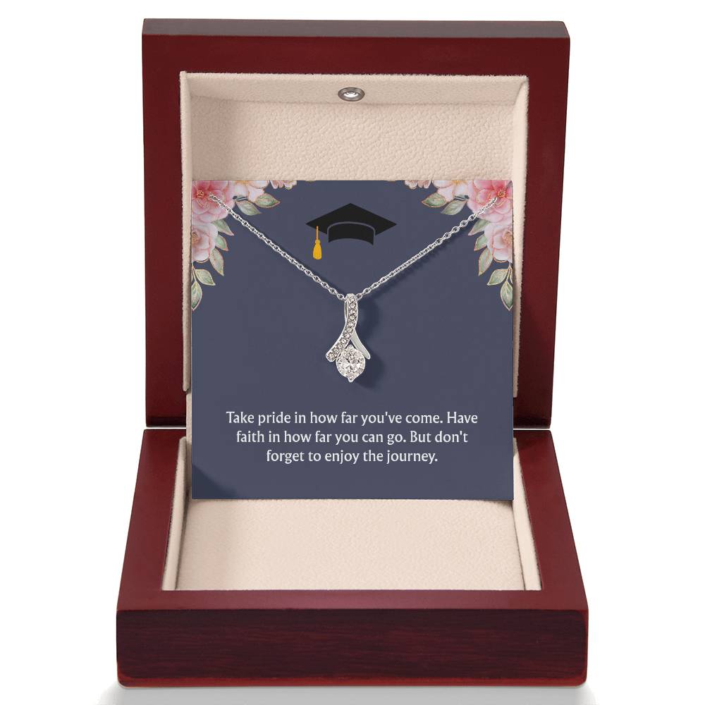 Graduation Gift: "Enjoy the Journey" Alluring Beauty Necklace
