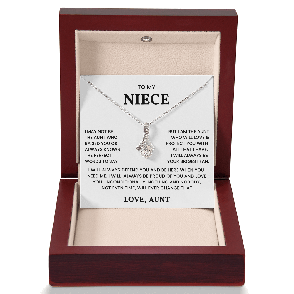 To My Niece - "I Will Always Be Your Biggest Fan" Alluring Beauty Necklace