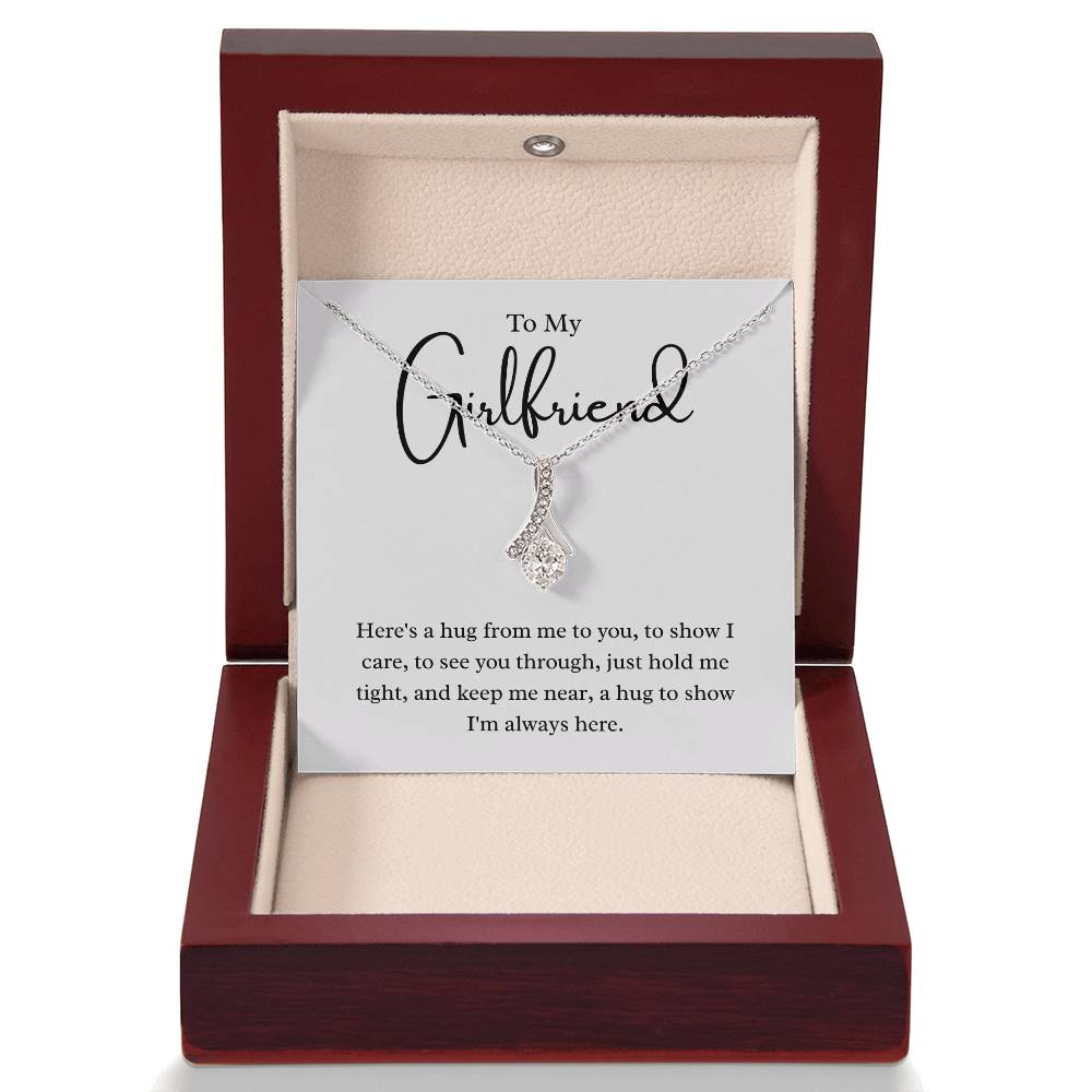 To My Girlfriend – "A Hug from My Heart" Alluring Beauty Necklace