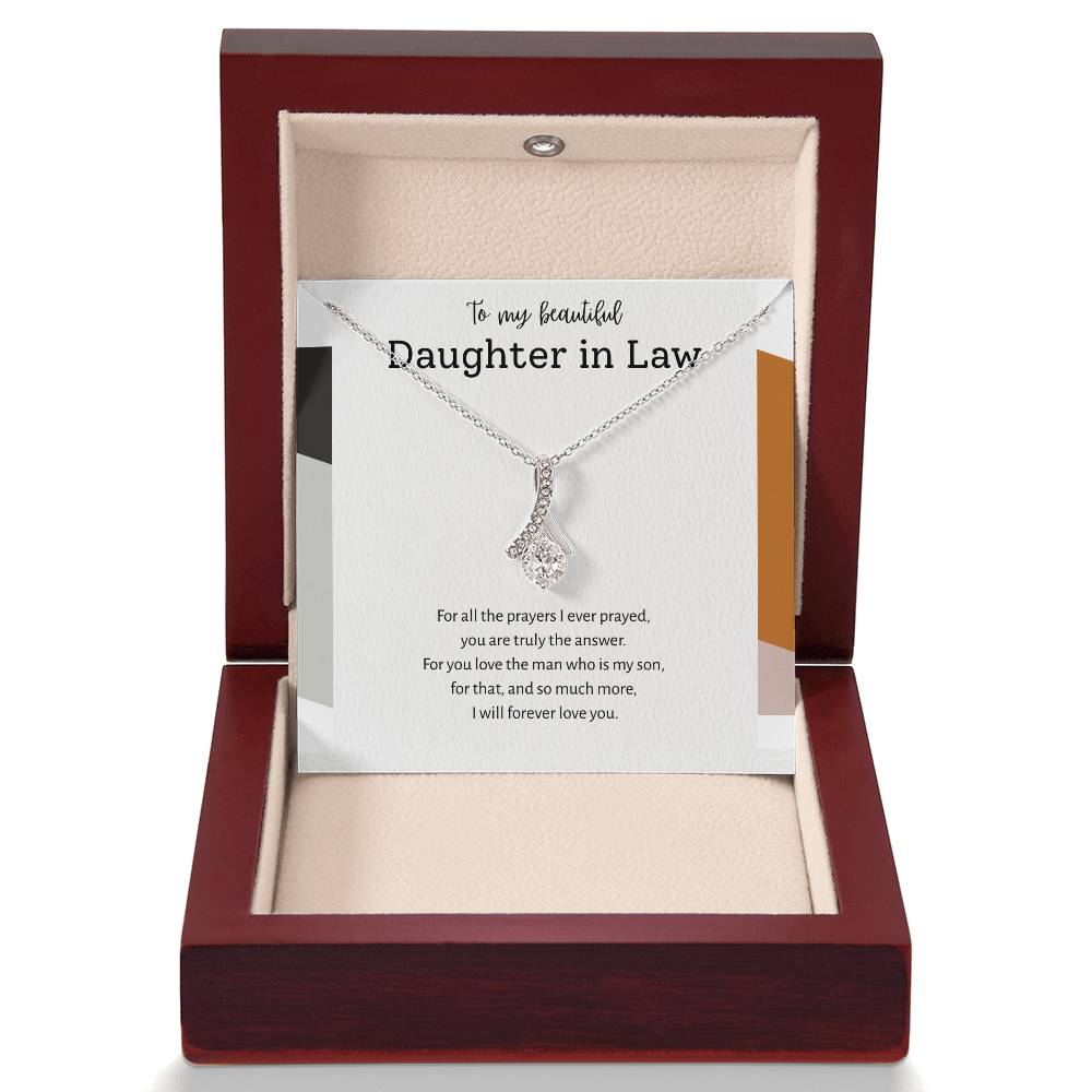 To My Daughter-in-Law – “Answered Prayers” Alluring Beauty Necklace