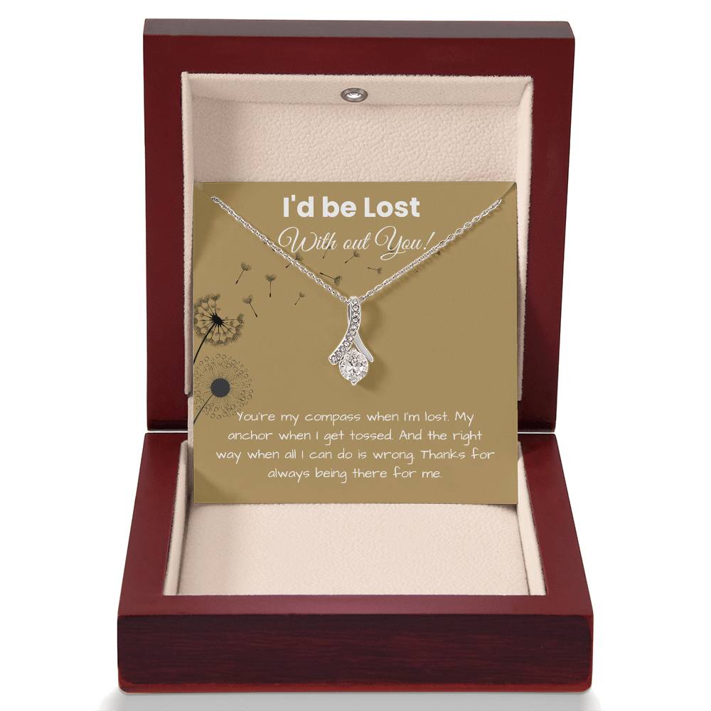 To My Girlfriend - ''My Compass, My Anchor'' Alluring Beauty Necklace