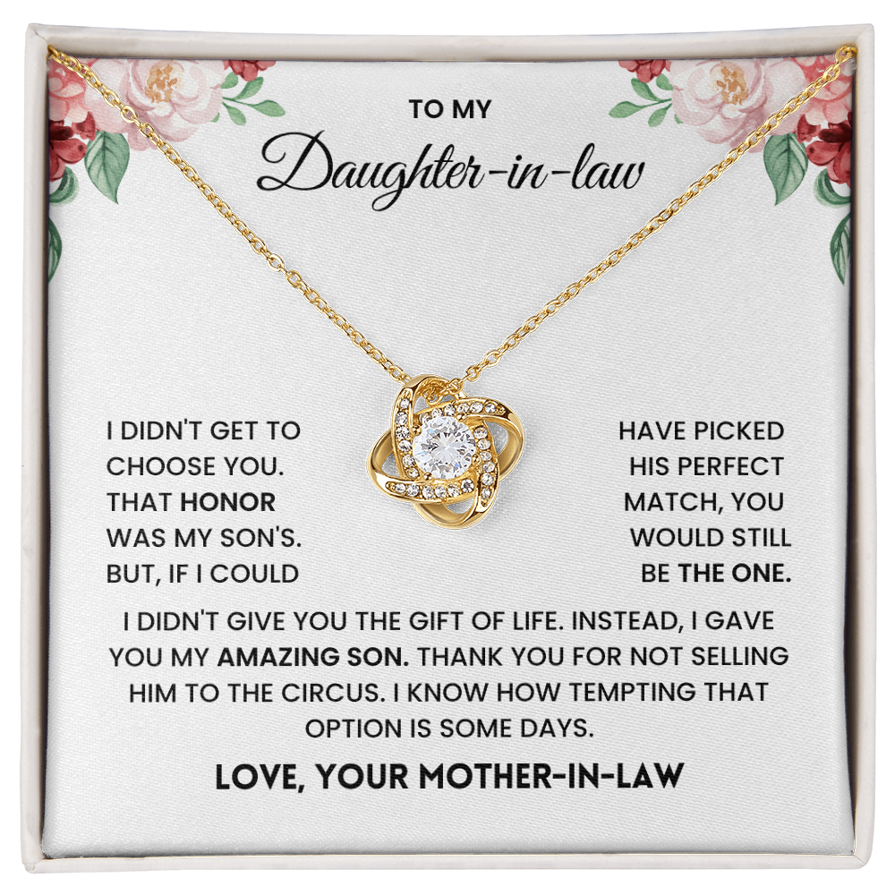 To My Daughter-in-Law – “You Are the One” Heartfelt Gift