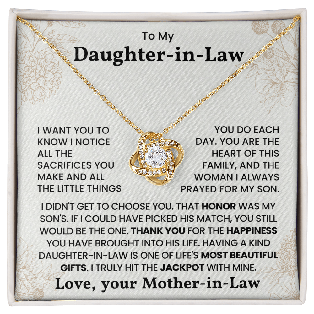 Daughter in Law Sentimental Jewelry Gift from Mother-in-Law