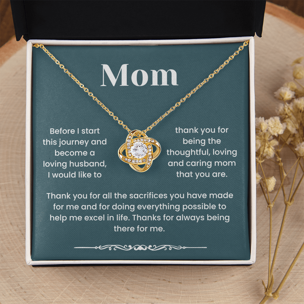 To My Mom - "Thanks For Always Being There For Me" Gratitude and Love Jewelry