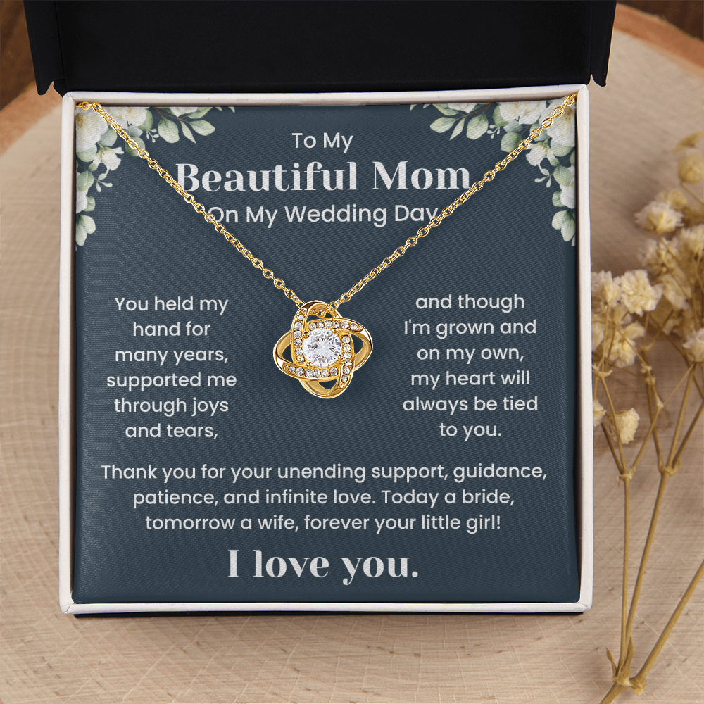 To My Beautiful Mom – "Thank You for Your Endless Love" Sentimental Jewelry Gift