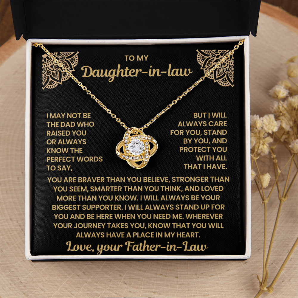 To My Daughter-in-Law – You'll Always Have a Place in My Heart, Sentimental Jewelry Gift from Father-in-law