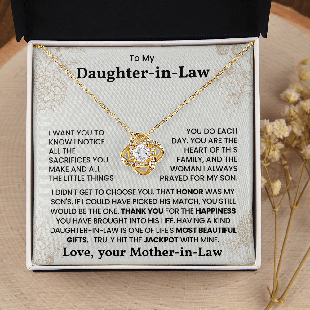 Daughter in Law Sentimental Jewelry Gift from Mother-in-Law