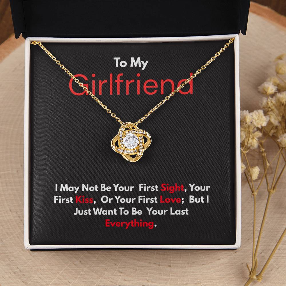 To My Girlfriend – "Your Last Everything" Love Knot Necklace