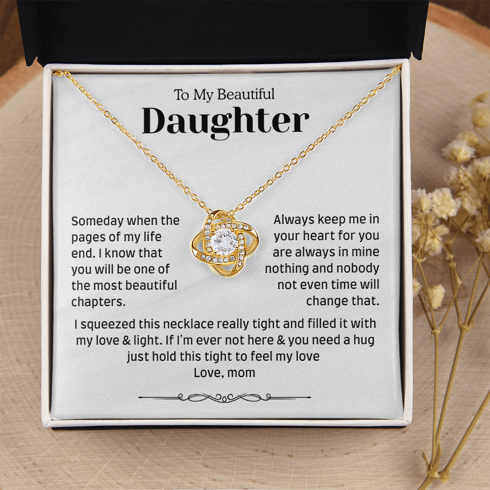 To My Daughter – Heartfelt “Always in My Heart” Gift Necklace