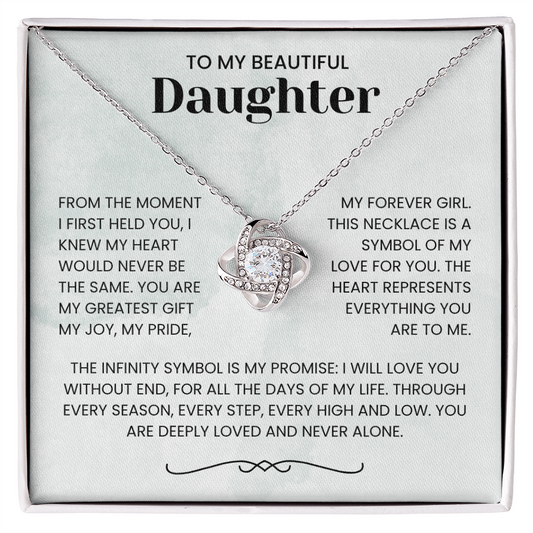 To My Daughter – “Forever Loved” Heartfelt Gift Jewelry