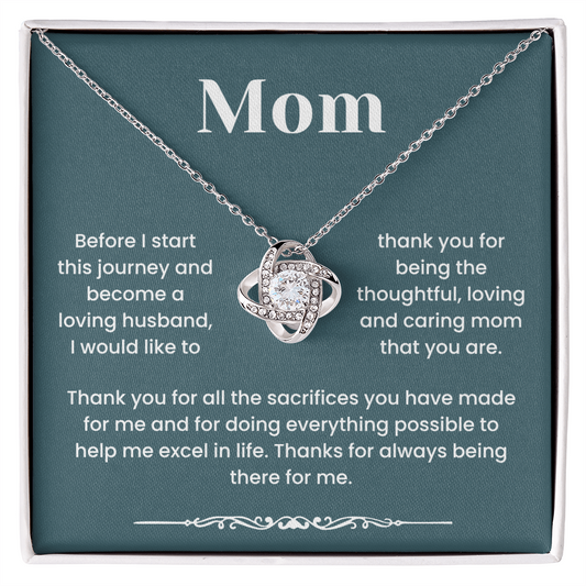 To My Mom - "Thanks For Always Being There For Me" Gratitude and Love Jewelry