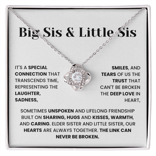 Big Sis & Little Sis Necklace – Unbreakable Bond Gift