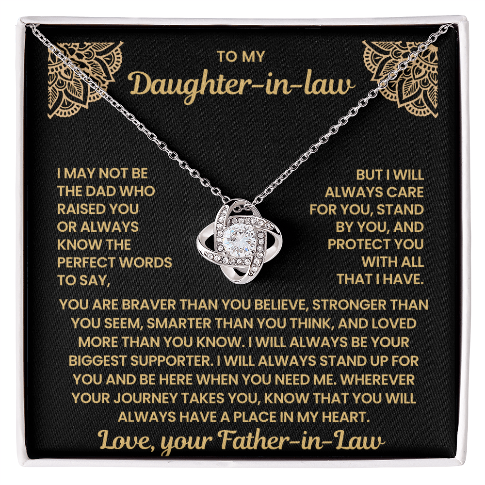 To My Daughter-in-Law – You'll Always Have a Place in My Heart, Sentimental Jewelry Gift from Father-in-law