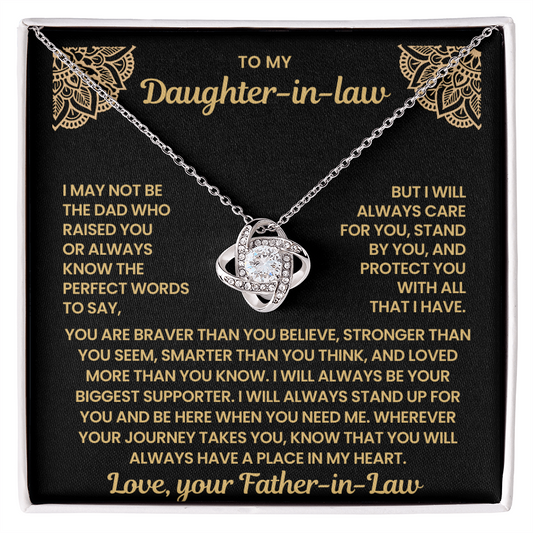 To My Daughter-in-Law – You'll Always Have a Place in My Heart, Sentimental Jewelry Gift from Father-in-law