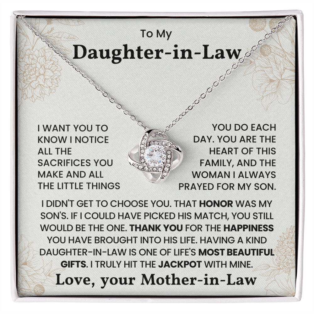 Daughter in Law Sentimental Jewelry Gift from Mother-in-Law