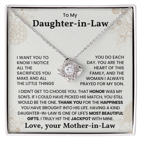 Daughter in Law Sentimental Jewelry Gift from Mother-in-Law
