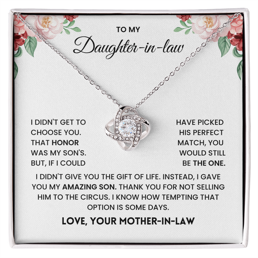 To My Daughter-in-Law – “You Are the One” Heartfelt Gift
