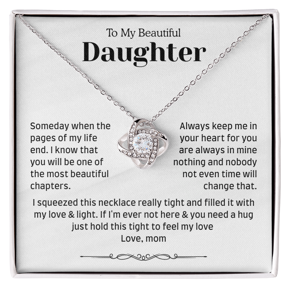 To My Daughter – Heartfelt “Always in My Heart” Gift Necklace
