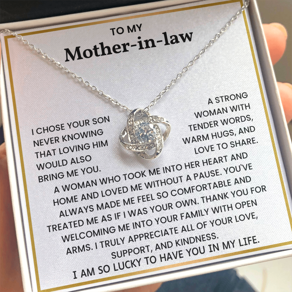 To My Mother-in-law – "Thank You for Welcoming Me With Love" Sentimental Jewelry Gift