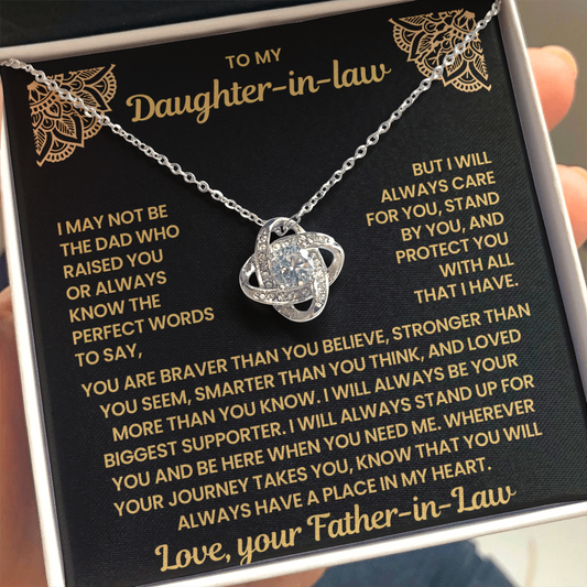 To My Daughter-in-Law – You'll Always Have a Place in My Heart, Sentimental Jewelry Gift from Father-in-law